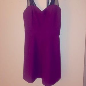 Party dress with sheer black straps